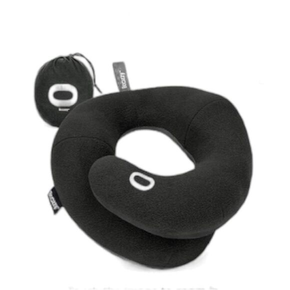 BCOZZY Neck Pillow for Travel, size L, Black with grey backing, NWOT - Picture 1 of 8